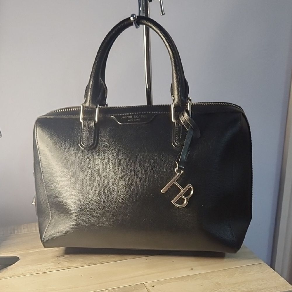 Henri Bendel Black Leather Handbag